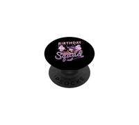 Birthday Squad Kawaii Witch Girl Halloween Joyeux Anniversaire PopSockets PopGrip Adhésif