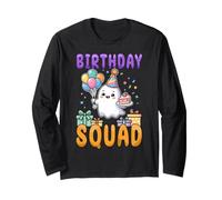 Birthday Squad Kids Joyeux Anniversaire Halloween fantôme Effrayant Manche Longue