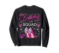 Birthday Squad Papillons Talons Hauts Diva Squad Femmes Filles Sweatshirt