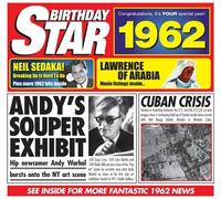 Birthday Star CD - 51st Birthday Gifts - 1961 Greatest Hits CD and 1961 Birthday Card
