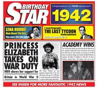 Birthday Star CD - 71st Birthday Gifts - 1941 Chart Hits CD and 1941 Birthday Card