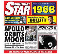 Birthday Star CDs - 45th Birthday Gifts - 1967 Chart Hits CD and 1967 Birthday Card