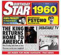 Birthday Star CDs - 53rd Birthday Gifts - 1959 Chart Hits CD and 1959 Birthday Card