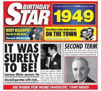 Birthday Star CDs - 64th Birthday Gifts - 1948 Chart Hits CD and 1948 Birthday Card