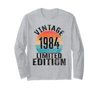 Birthday Vintage 1984 Édition limitée Bday Manche Longue