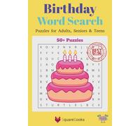 Birthday Word Search Puzzle Book: Word Searches with Easy to Read Print about Birthday, Party, Fun and More | 6x9 inches, 110 pages | 50+ Puzzles … Gift for Vacations, Holidays and Relaxing Time