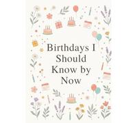 Birthdays I Should Know by Now: A Birthday Reminder Logbook to Track Important Dates, Names & Notes | A5 Size | 100 Pages