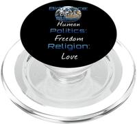Birthplace Earth Race Politique Humaine Liberté Religion Amour PopSockets PopGrip pour MagSafe