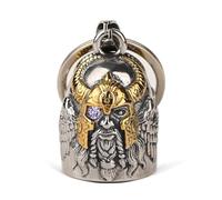 Birthstone Odin Guardian Bell: Accessoires de moto biker bell | Porte-clés Clochette de moto, Gremlin Bell Cadeaux pour hommes et femmes