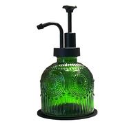 Birugen Distributeur de Savon Liquide Vintage pour Salle de Bain, Cuisine et Cuisine - Distributeur de Savon Liquide avec Pompe - Style Rustique Rustique Mignon - Vert