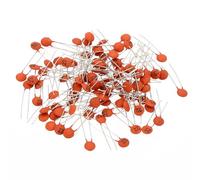 BIRXPMOS 0.022nf 50V Ceramic Disc Capacitor, 100 Pcs Ceramic Chip Capacitor Assortment Kit for Power Circuits Industrial Equipment,Brown Red
