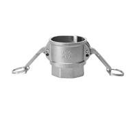 BIRXPMOS 304 Stainless Steel Quick Coupling D-Type Threaded Wrench Type Union Inner wire High-Pressure Internal Thread Direct Snap Type(DN40)