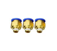 BIRXPMOS 30pcs BSPT PC14-02 Air Fitting 14mm to 1/4'' Pneumatic Connectors Male Straight One-Touch Fittings