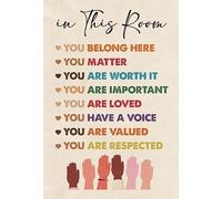 BIRXPMOS Diversity and Inclusion Wall-Art, Inspirational Classroom Decor, Motivational Equality for Office School(Unframed,16x24inch(40x60cm))