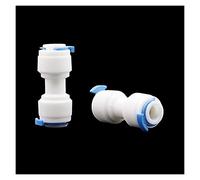 BIRXPMOS Garden Plumbing 6mm Slide Lock Quick Coupling Garden 1/4 inch Coupling Valve Butt Pneumatic Pipe Coupling Water Purifier Accessories 10 Pieces (Color : Grey)