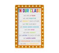 BIRXPMOS In Our Class We Boho Rules, Wall-Art for Classroom Decor, Teacher Resources, Educational Printable(Unframed,16x24inch(40x60cm))