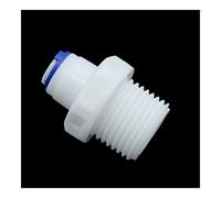 BIRXPMOS Pipe Connector 10Pcs 1/2 inch Male Thread to 6mm Slip Lock Quick-connectors Straight Elbow Irrigation Butt Pneumatic Pipe Connectors Fittings (Color : Straght, Diameter : 1/2'')