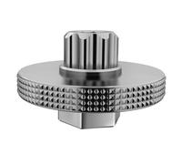 BIRZMAN Crank Arm Cap Tool II (Shimano crankset Compatible) Outils Cycle/VTT/VAE Adulte Unisexe, Argent, Taille Unique