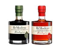 Bis Vinaigre Balsamique Biologique ReModena: Condiment de Pomme et Classique Modena IGP 250 ml x 2