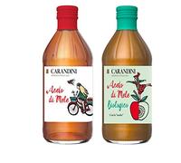 Bis Vinaigre de Pommes Carandini: Classique et Biologique avec la "mère" 500 ml x 2