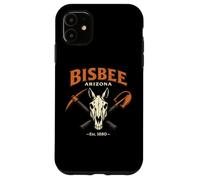 Bisbee Arizona Pelle à pioche Motif tête de Mort Coque pour iPhone 11