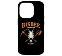 Bisbee Arizona Pelle à pioche Motif tête de Mort Coque pour iPhone 14 Pro