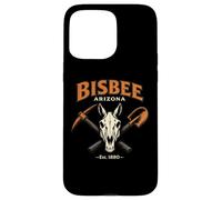 Bisbee Arizona Pelle à pioche Motif tête de Mort Coque pour iPhone 15 Pro Max