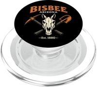 Bisbee Arizona Pelle à pioche Motif tête de Mort PopSockets PopGrip pour MagSafe