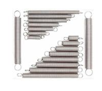 bisch Fil À Ressort De Tension À Double Crochet en Acier Inoxydable 304, 5 Pièces, Dia 0.8/0.7mm OD 4/5/6/7/8/9/10mm, Ressort D'extension De Long.15-60mm (Color : 7MM_0.8MM-5PCS, Size : 35mm)