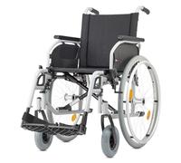 Bischoff&Bischoff S-Eco 300 HMV Nr. 18.50.02.0106 Fauteuil roulant, pliable, de voyage et de transport, avec système d'axes enfichables, pour la maison et les déplacements, largeur d'assise : 52 cm