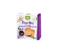 Biscottes à la farine complète & graines de lin bio & vegan