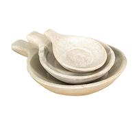 Biscottini Assiettes décoratives murales 31 x 24 x 16 cm | Assiettes à Suspendre Marbre | Assiette Décorative pièce maîtresse Blanc