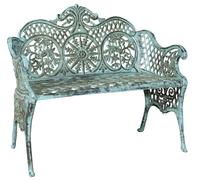 Biscottini Banc De Jardin En Fonte Style Floreale 110x55x90