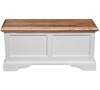 Biscottini Banc de Rangement Meuble D'entrée 100x38x48 cm - Meuble tv Bois - Banc Entree Vintage - Banc Coffre Rangement - Meuble Salon Banc Bois