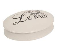 Biscottini Boîte de rangement multifonction avec couvercle en porcelaine, avec couvercle en porcelaine, récipient universel pour salle de bain