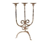 Biscottini Bougeoir Vintage, Bougeoir Fer Forgé, Lanterne d'intérieur de mobilier, Bougeoir de Table, Bougeoir Shabby Chic Artisanal