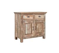 Biscottini Buffet Cuisine et Salon 84 x 41 x 74 cm | Buffet Cuisine en Bois recy uffet Salon Bois Brut Antique