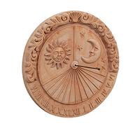 Biscottini Cadran Solaire en Terre cuit L53xPR6xH53 - Méridienne pour Balcon - Boussole pour Jardin - Jardinieres Exterieur - Jardiniere - Meridienne