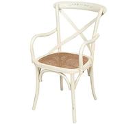 Biscottini Chaise Salle à Manger - Rotin, Bois, 89x43x50 cm - Chaise de Cuisine et Bistrot