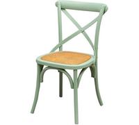 BISCOTTINI - Chaise Thonet en frêne massif et assise en rotin finition Céleste L48xPR52xH88 cm - L7506-7