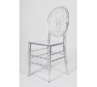 Biscottini Chaises en polycarbonate transparent - Cuisine empilable 40 x 39 x 91 cm - Design élégant pour mariage, cérémonies et événements