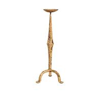 Biscottini Chandelier Antique en Fer forgé 19 x 19 x 47 cm - Finition Chandelier de Sol - Bougeoir Shabby - Accessoires de décoration d'intérieur Vintage