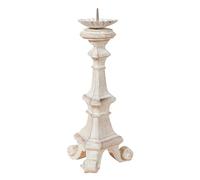 Biscottini Chandelier en Bois pour Bougies L13 x PR13 x H29 cm - Bougeoir de Table Shabby Chic - Bougeoir de Table élégant
