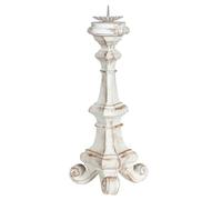 Biscottini Chandelier en Bois pour Bougies L19XPR19XH40 cm - Bougeoir de Table Shabby Chic - Bougeoir de Table élégant