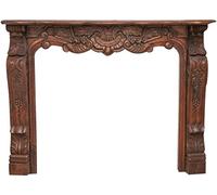 Biscottini Cheminee Decorative Bois 150x110x25cm | Cadre de cheminée | Cheminée Decorative avec moulure Decorative Bois | Decoration Salon