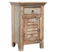 Biscottini Comodino Table d’Appoint En Bois Massif Recy ntic 43x33x64