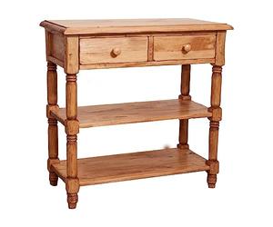 Biscottini Console Shabby 80 x 38,5 x 80 cm fabriquée en Italie | Table d'entrée Style Baroque Finition Or, 80x38,5x80 cm