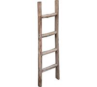 Biscottini Échelle porte-serviettes de bain 100 x 6 x 28 cm - Escalier en bois décoratif utilisable comme serviteur muet de chambre ou échelle porte-serviettes shabby - Escabeau bois décoratif