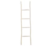 Biscottini Échelle porte-serviettes de bain 170 x 4 x 37 cm - Escalier décoratif en bois - Escalier porte-serviettes en bambou - Escalier en bois porte-serviettes - Échelle porte-serviettes mural en