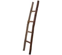 Biscottini Escalier porte-serviettes serviette mural en métal, bois - 150 x 8 x 40 cm
